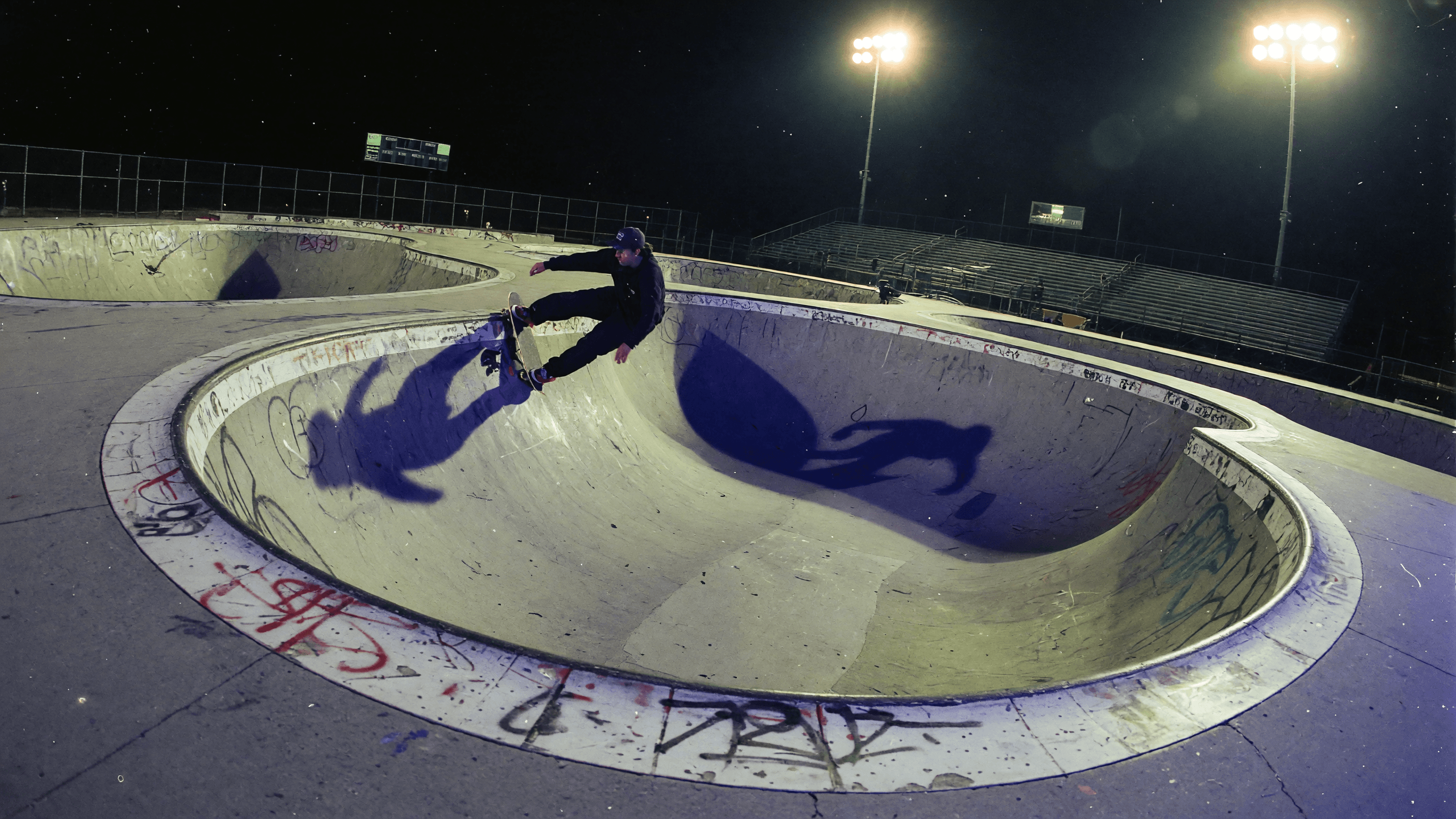 Skate bowl still used as a Grok Imagine Video 1.5 scene brief