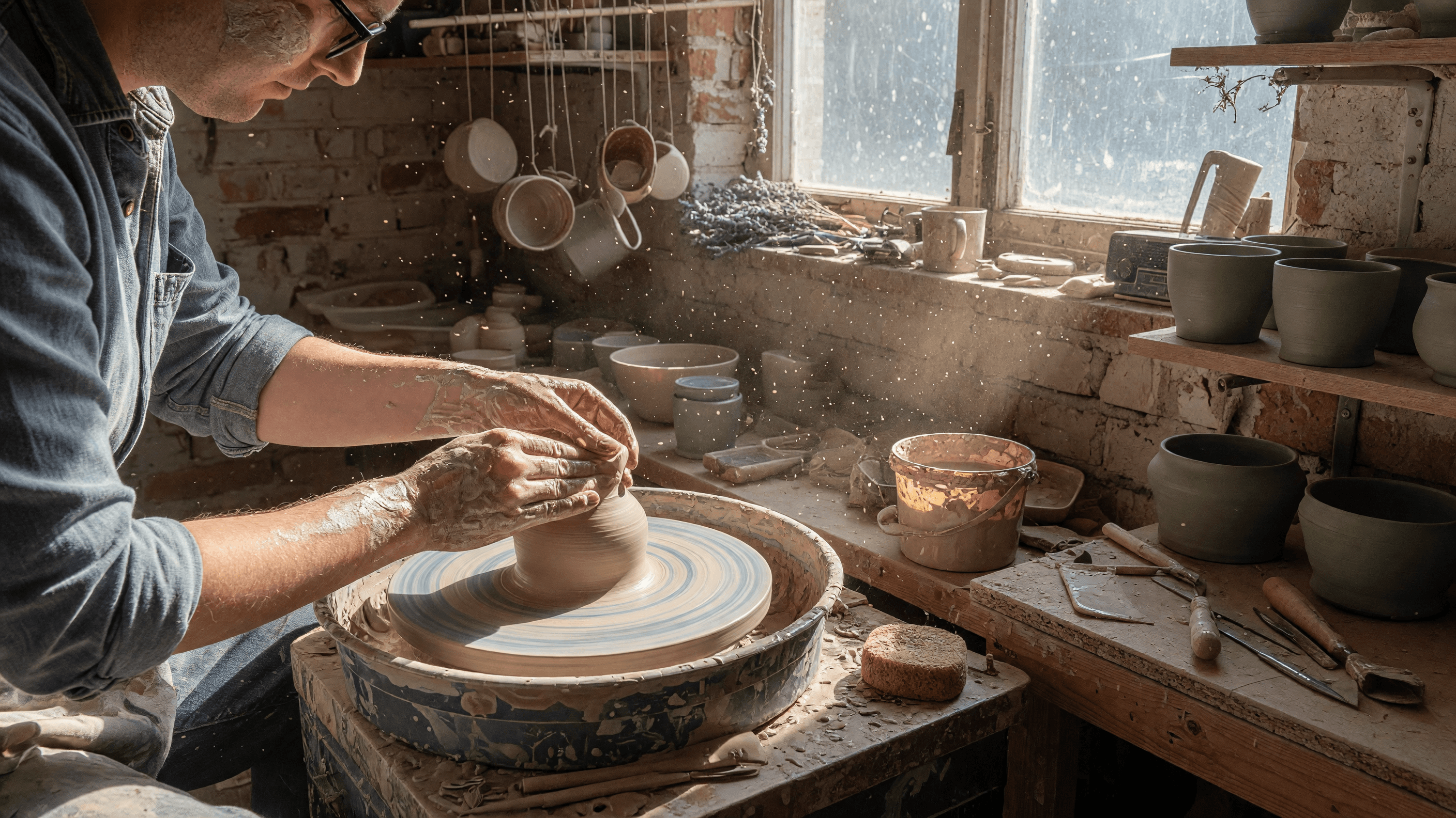 Ceramicist start frame supplied to Seedance 2.5