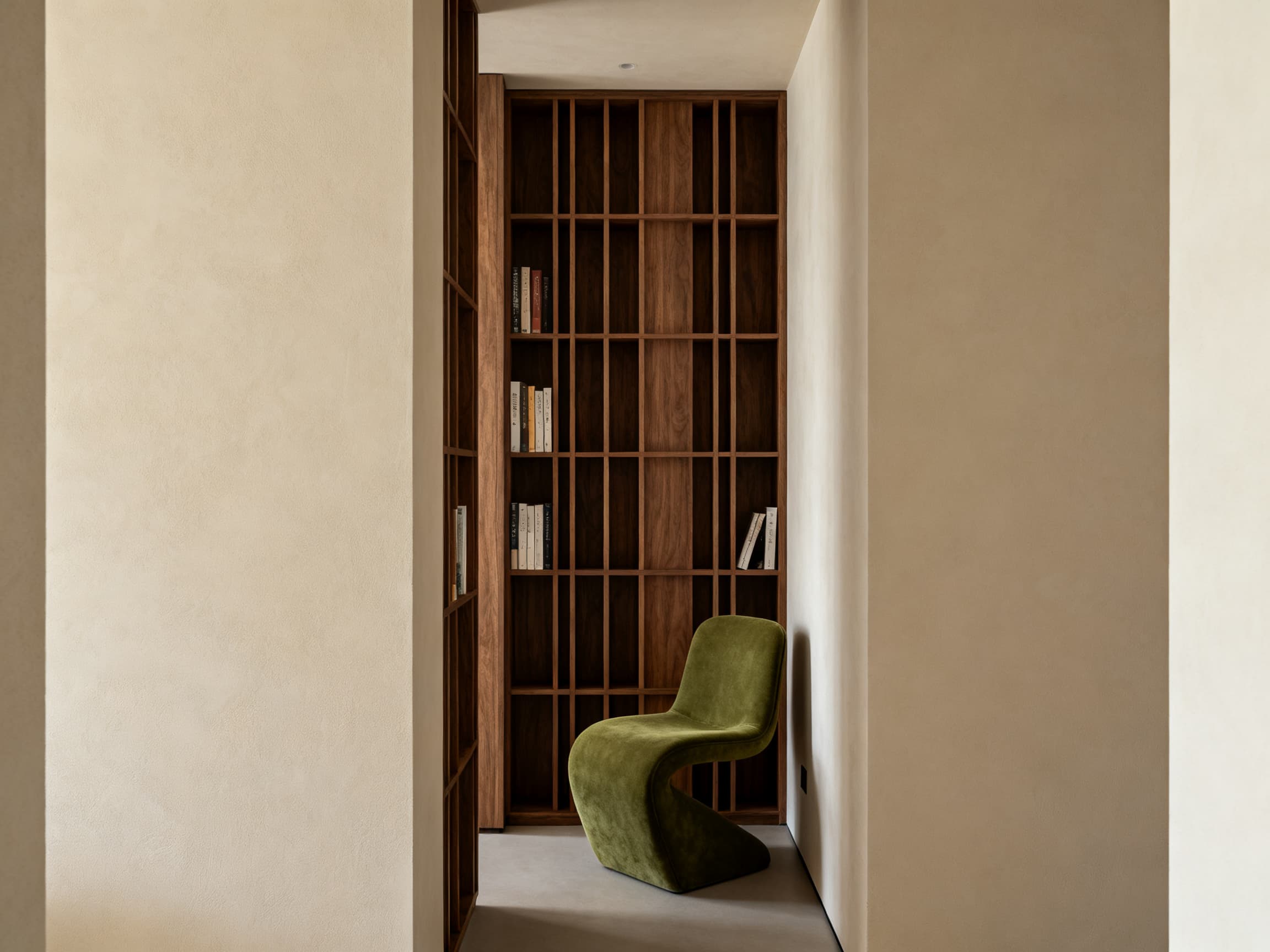 compact modern reading room generated with Seedream 4.0 in Made