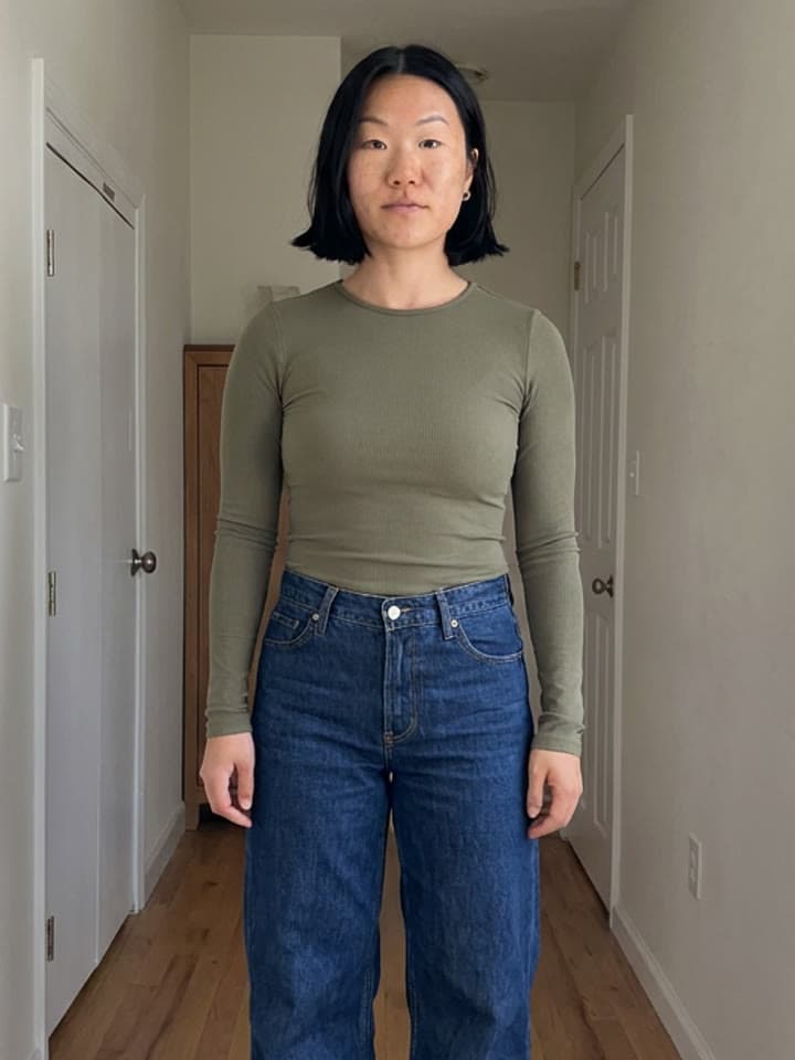 The second portrait photo sent to VEED Fabric