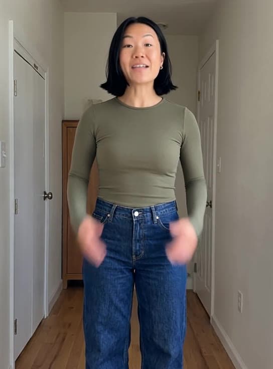 Frame from the 480p talking video mid-sentence