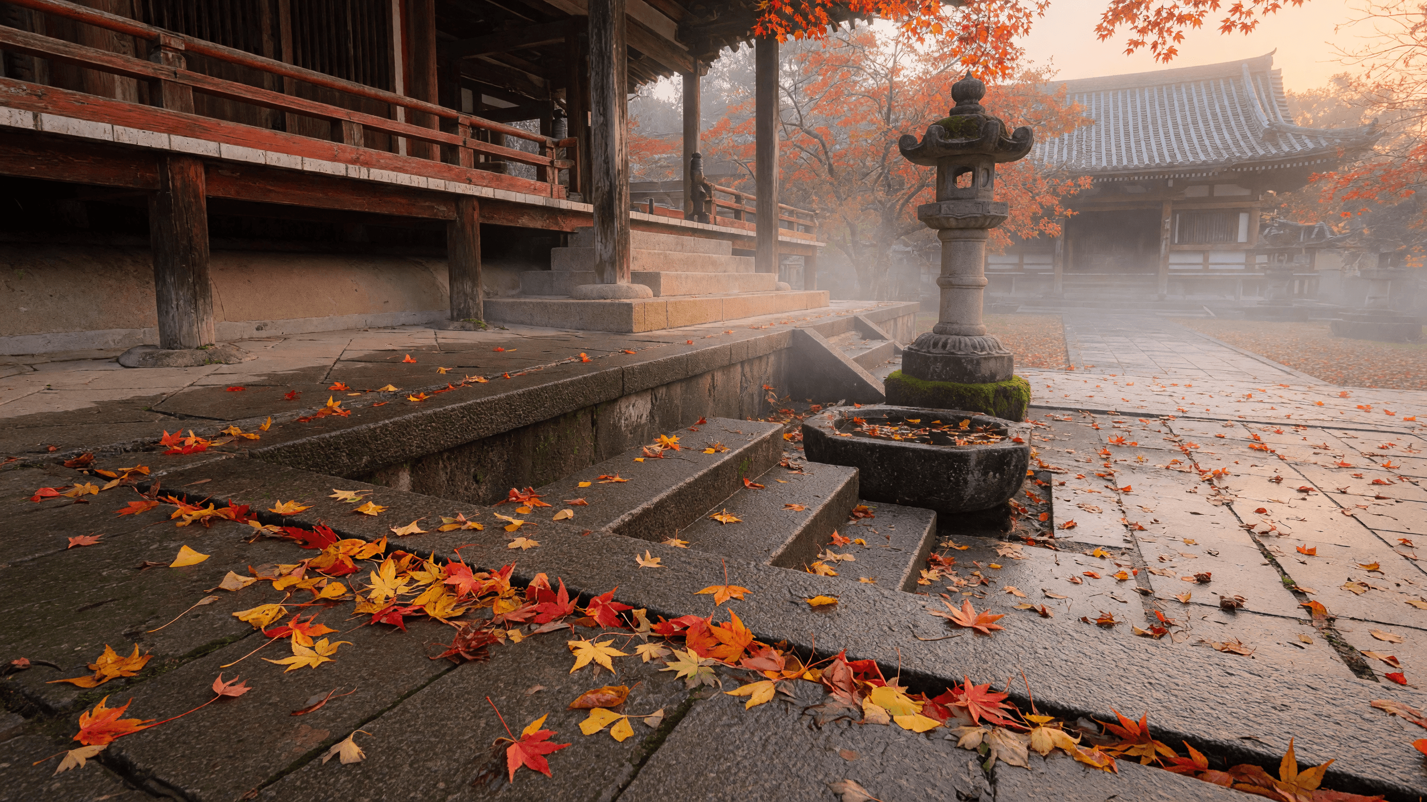 Temple courtyard still used to direct a WAN 3.0 Prime clip