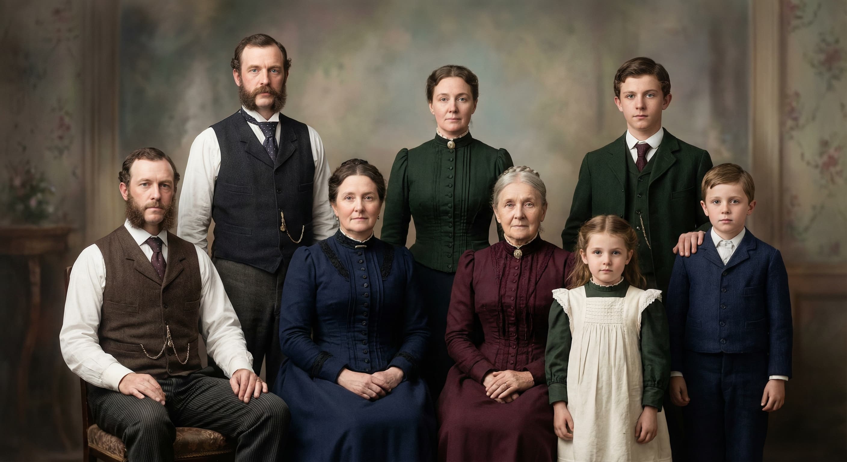 Nineteenth-century photograph rendered in plausible period color