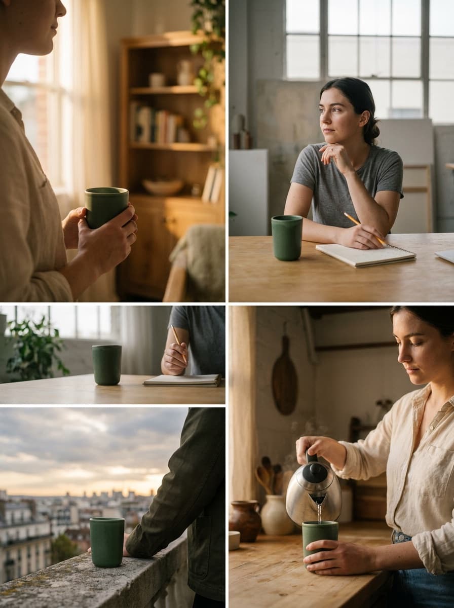 One product shown across several distinct ad scene variations