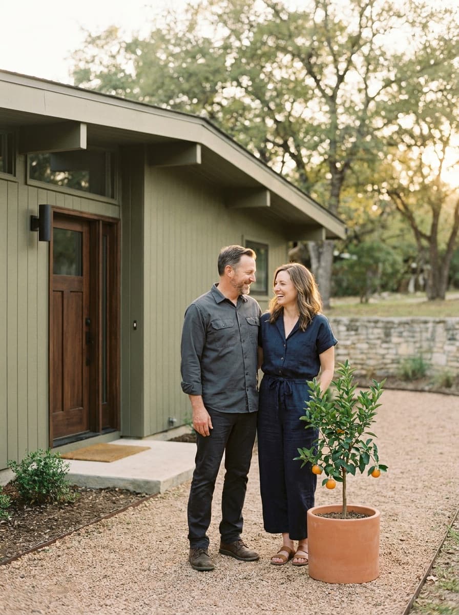 Dated home refreshed for stronger curb appeal