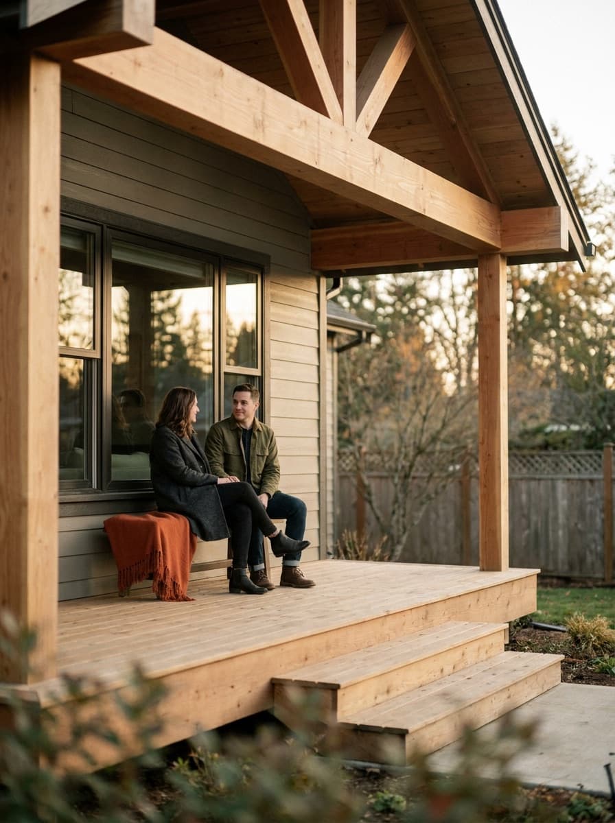 House previewed with a new porch concept