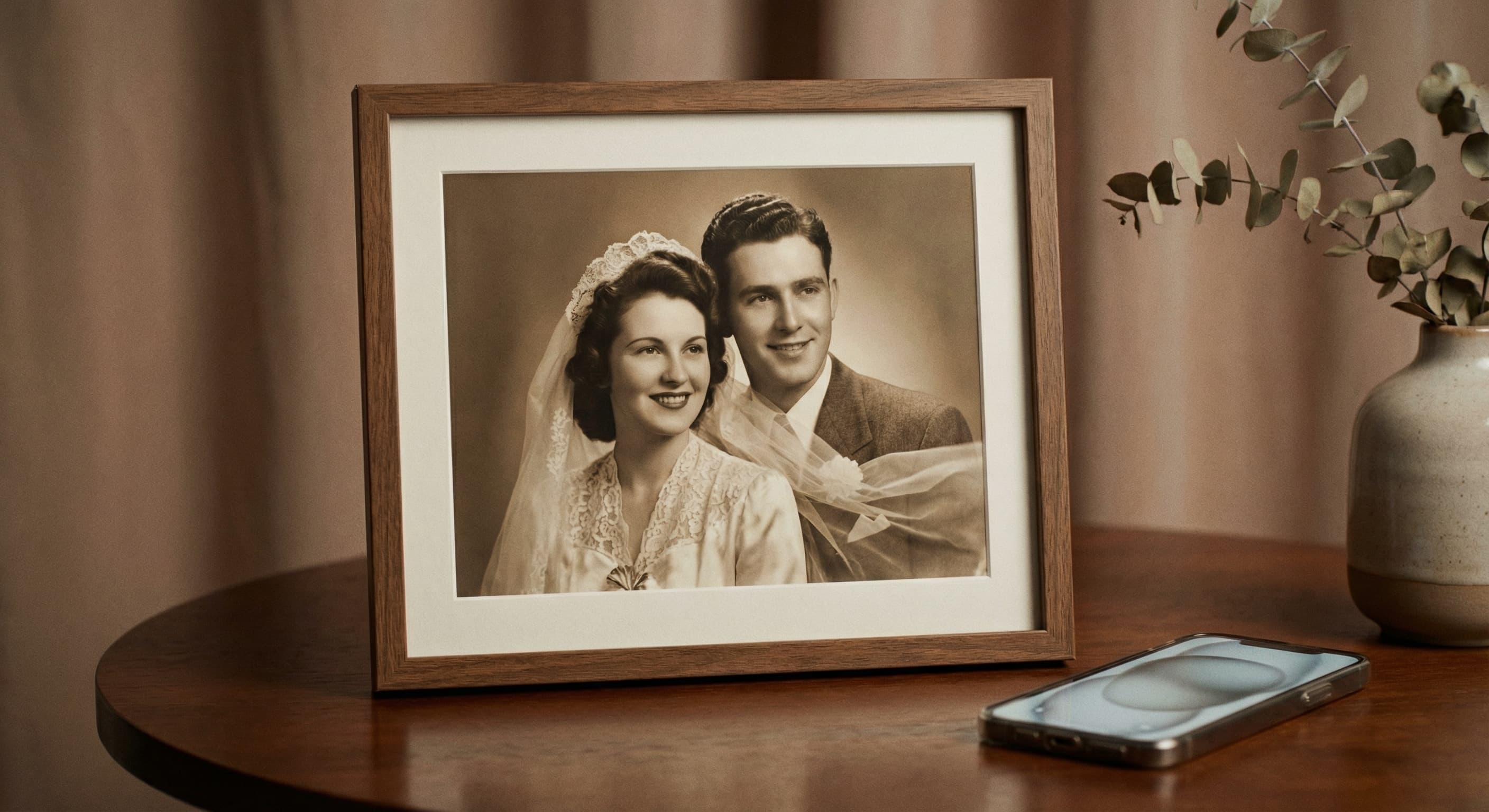 Older family photograph selected for animation