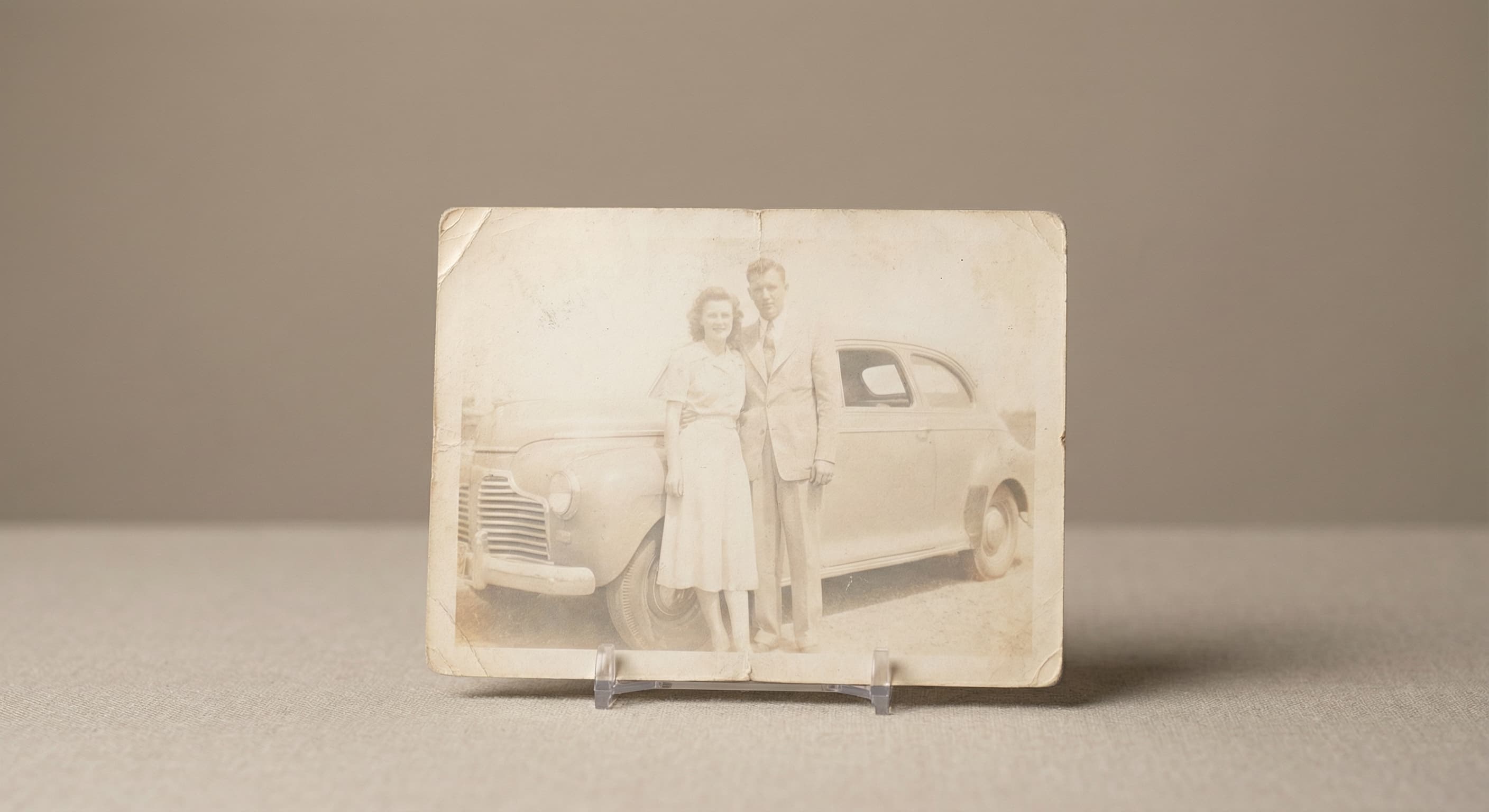 Faded print with color and tonal range restored