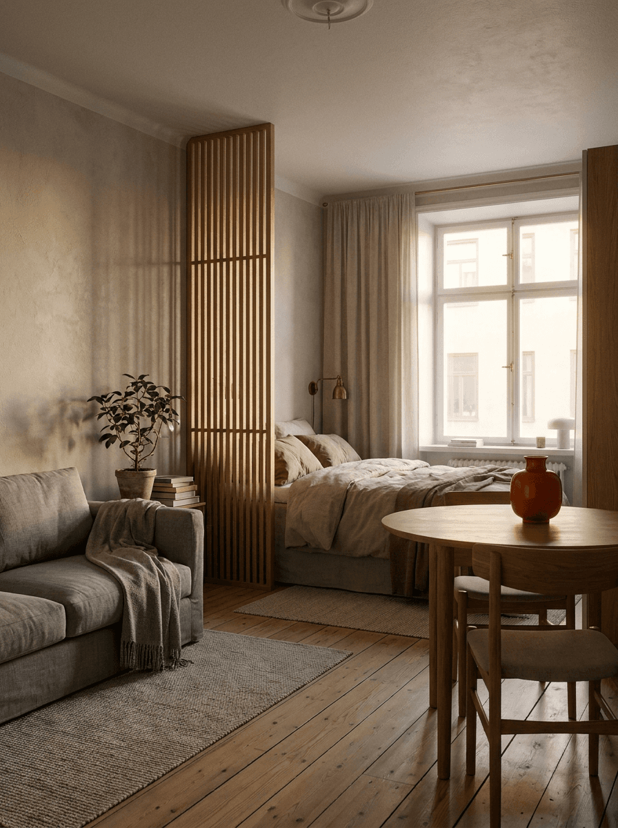 Realistic interior rendering produced from a simple hand-drawn room layout
