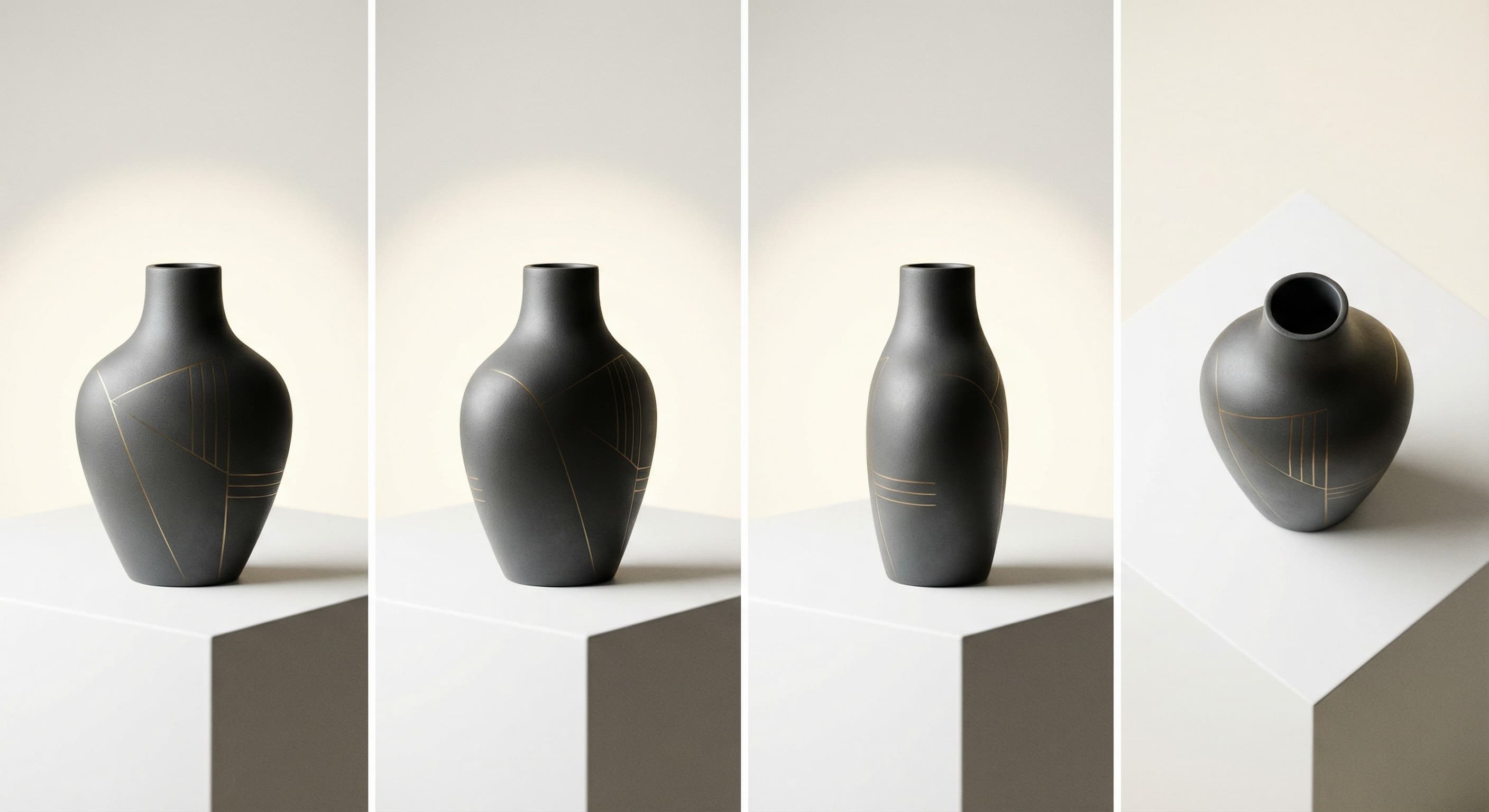 Product photos sequenced into a showcase video