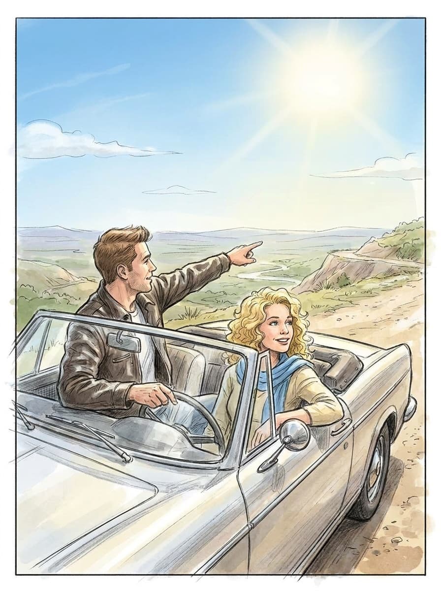 Same storyboard frame in two different lighting treatments