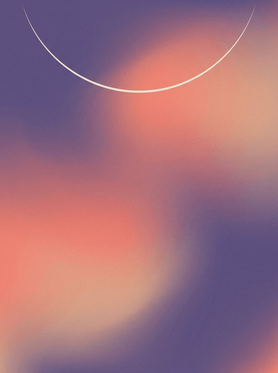 Vertical phone wallpaper with a smooth purple, coral, and peach gradient