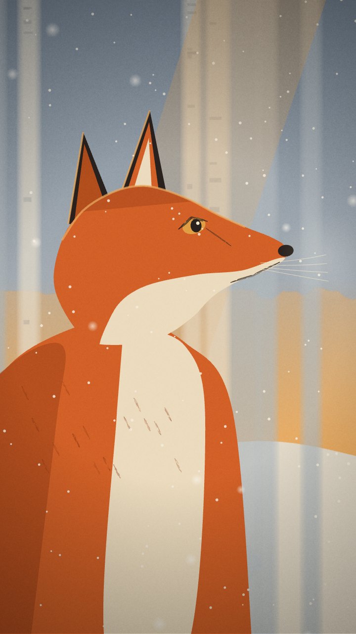 The Listening Fox, a film painted in code by Claude Opus 5.5