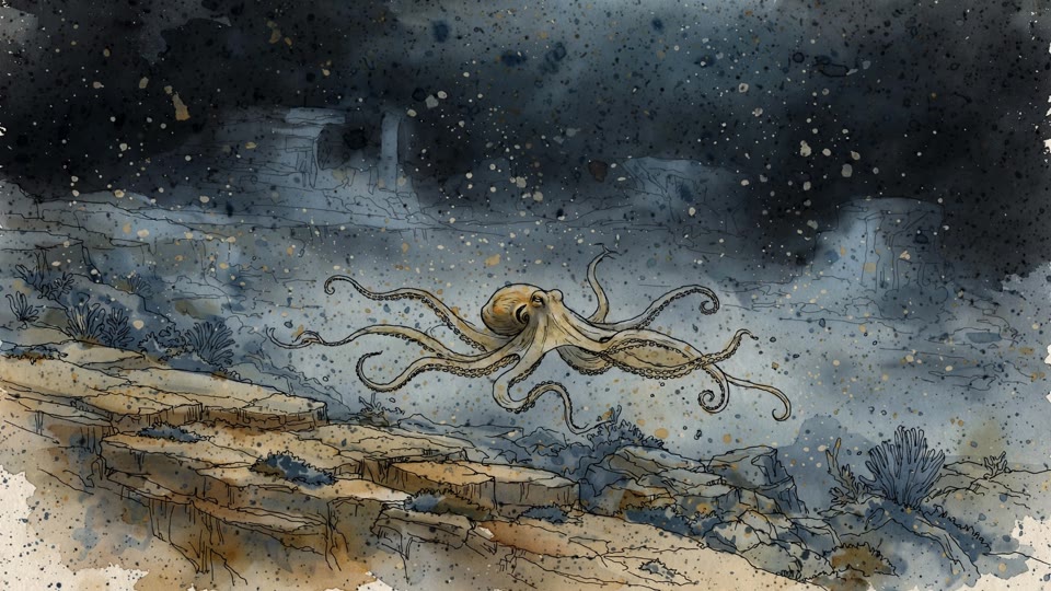 Why Octopuses Need Three Hearts to Survive, a education episode in the Watercolor style