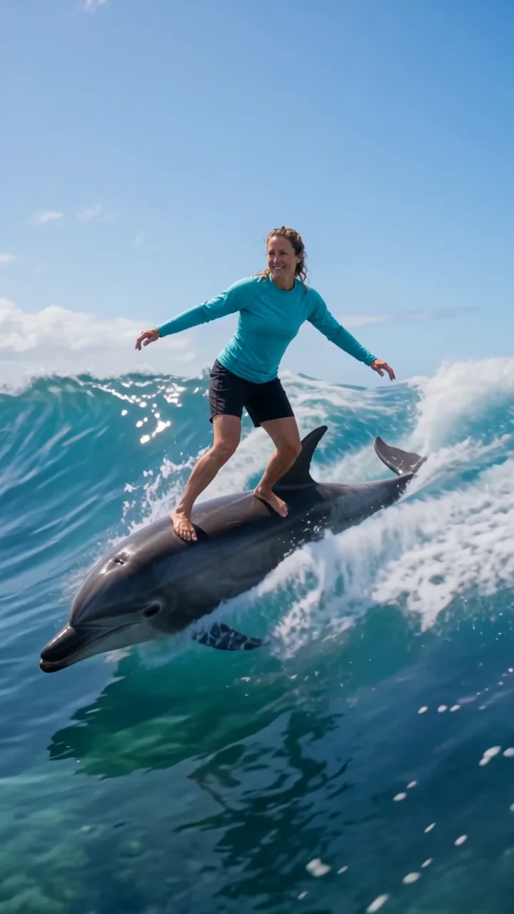 Dolphin surf effect example