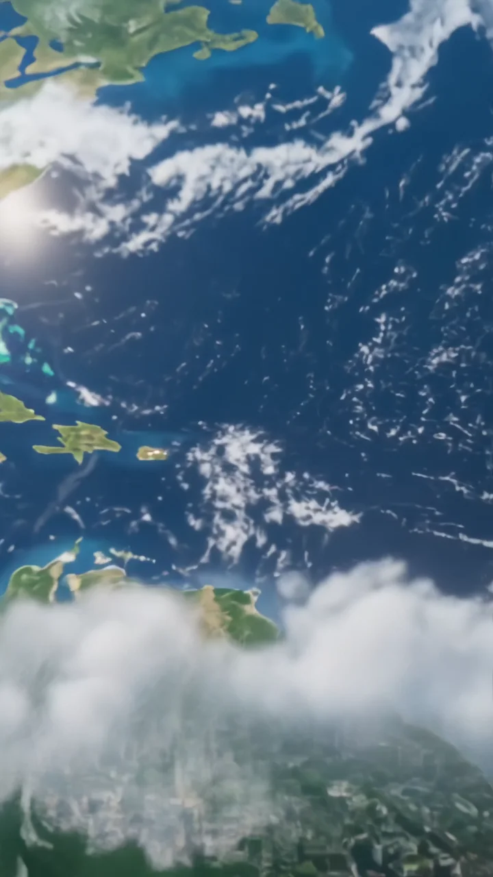 Earth zoom out effect example
