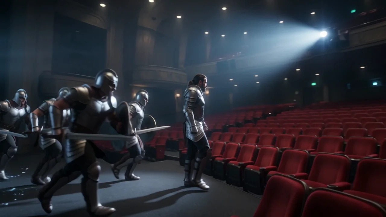 Screen breakout effect example
