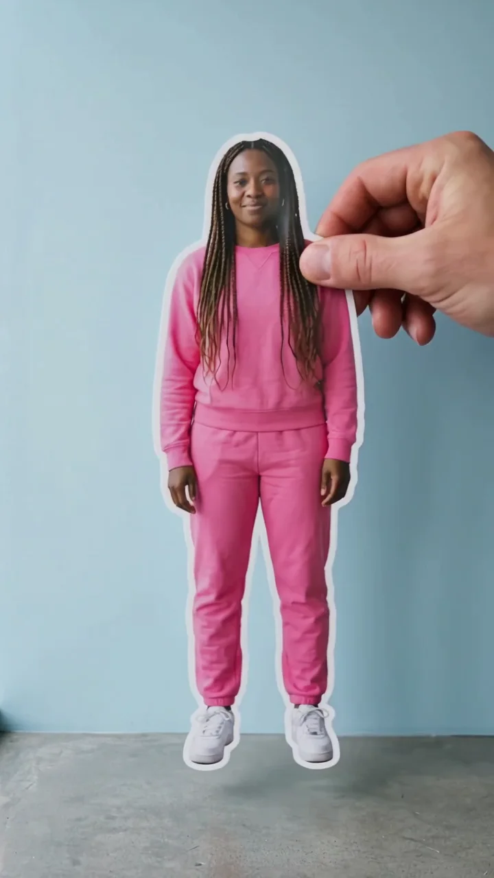 Sticker peel effect example