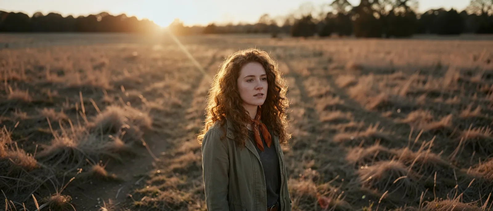 A portrait expanded to an ultra-wide 21:9 frame