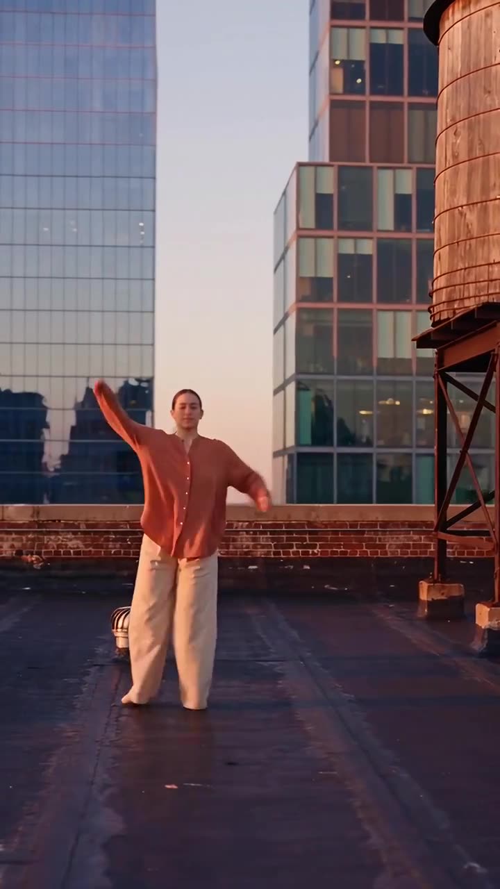 Rooftop dancer, filmed by Seedance 2.5