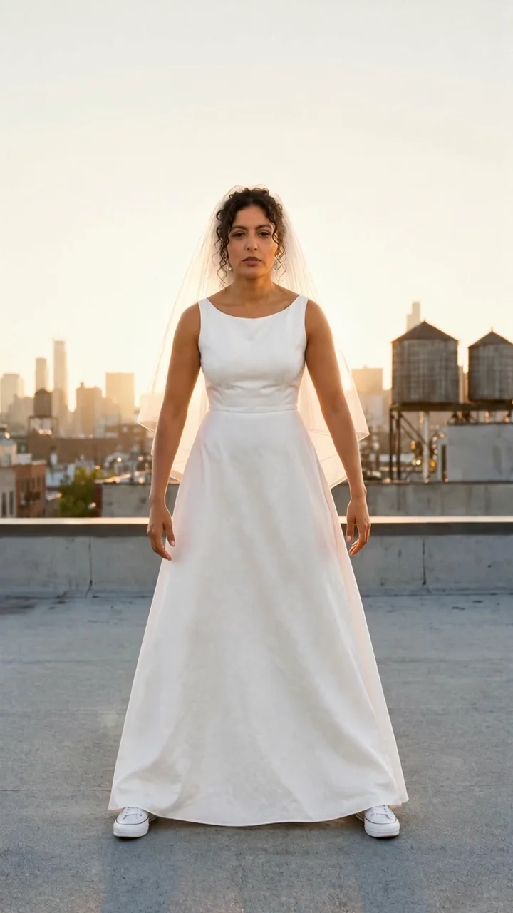 The same move, danced by Lucia, from one wedding photo